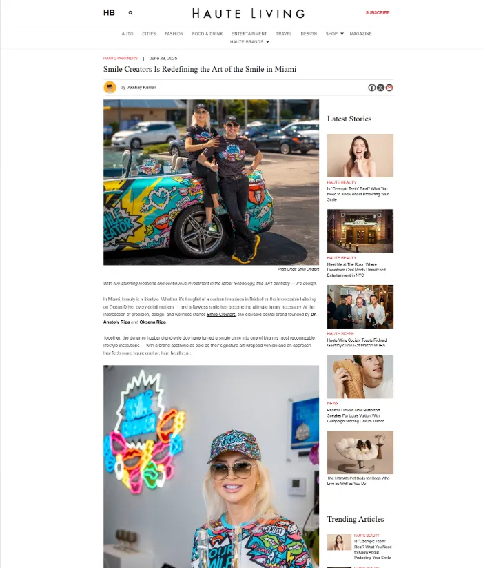 Haute Living article
